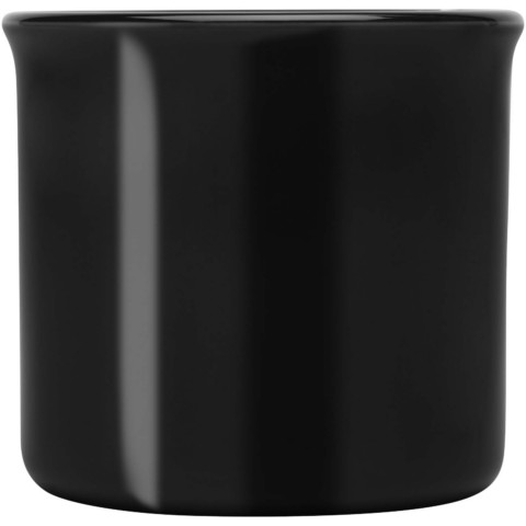 Bari Keramiktasse 240 ml mit glänzender Oberfläche - schwarz - Vorderseite
