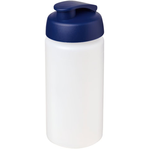 Baseline® Plus grip 500 ml Sportflasche mit Klappdeckel - transparent - Hauptfoto