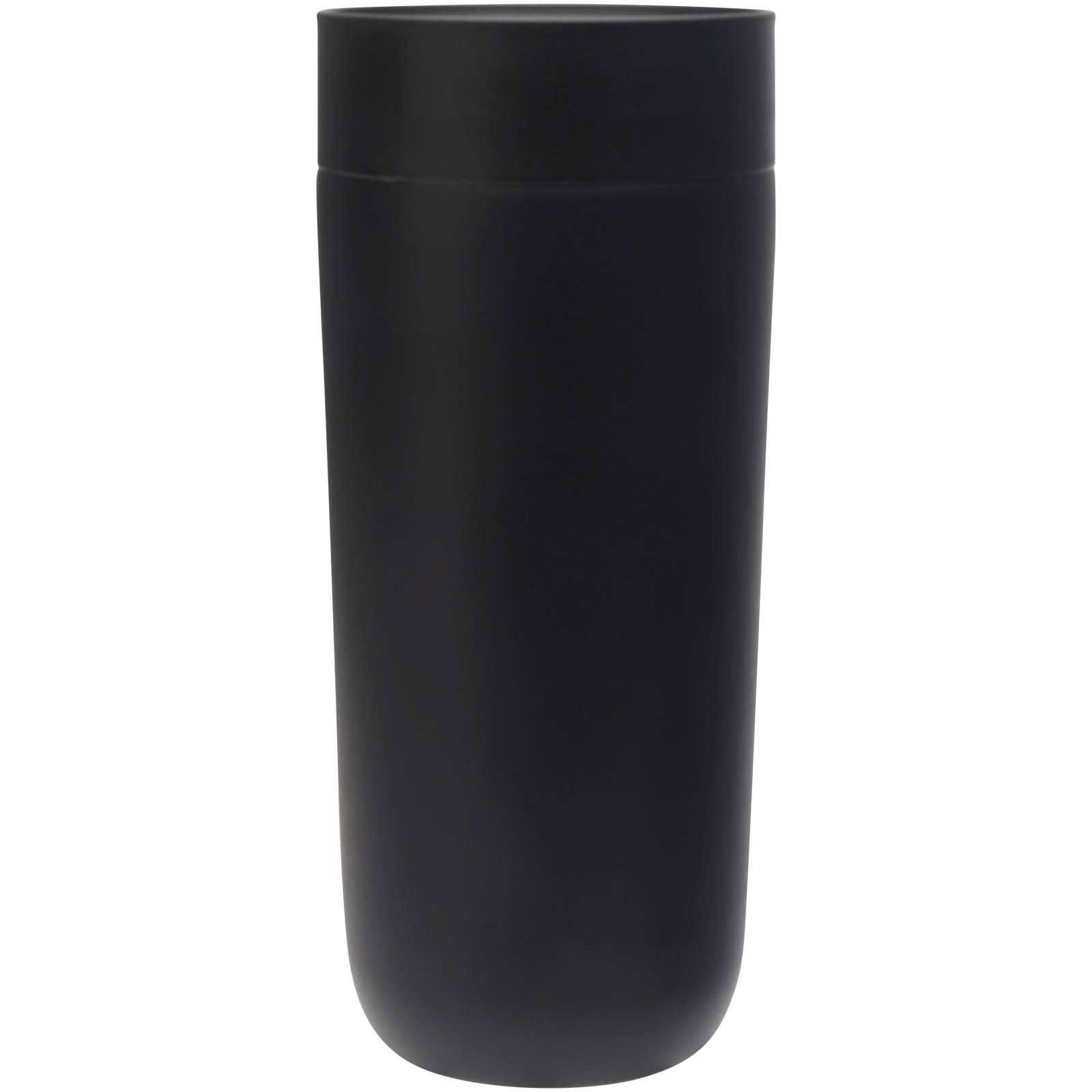 Camden 350 ml RCS-zertifizierter Becher aus Edelstahl mit Keramikauskleidung - schwarz - Vorderseite