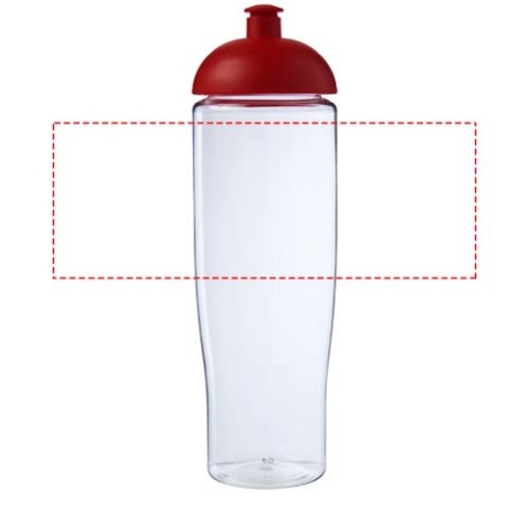 H2O Active® Tempo 700 ml Sportflasche mit Stülpdeckel - transparent / rot – Bild 4
