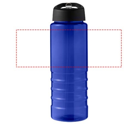 H2O Active® Eco Treble 750 ml Sportflasche mit Stülpdeckel - blau / schwarz – Bild 5