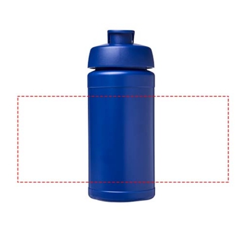 Baseline® Plus 500 ml Sportflasche mit Klappdeckel - blau – Bild 5