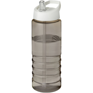 H2O Active® Treble 750 ml Sportflasche mit Ausgussdeckel – kohle / weiss