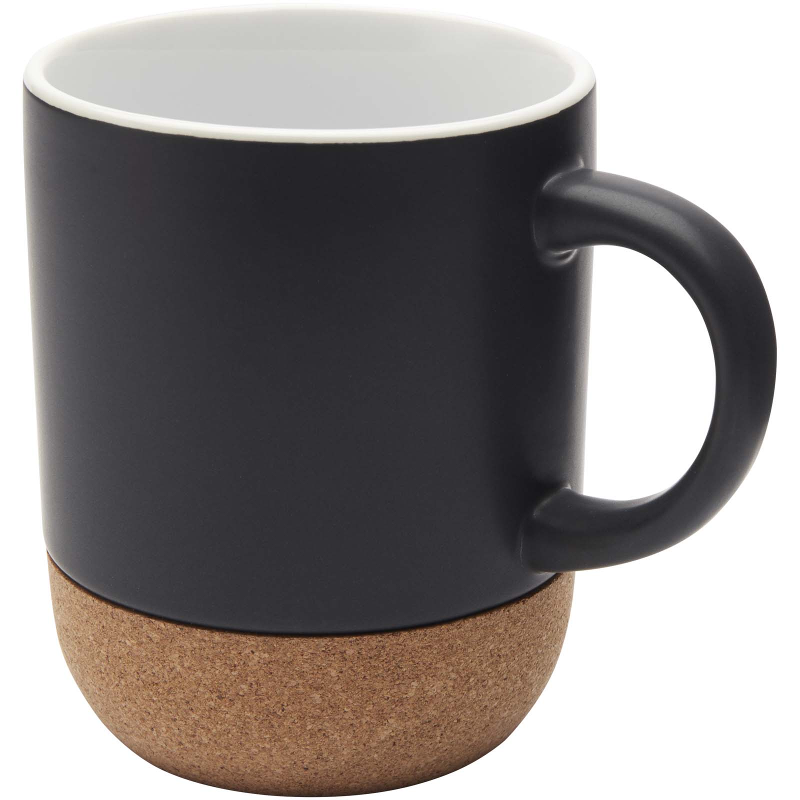 Billie 300 ml Keramiktasse mit Korkdetails - schwarz - Hauptfoto