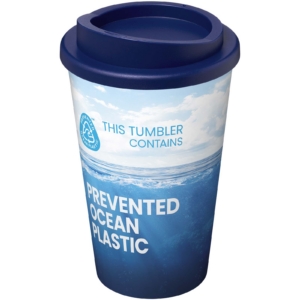 Brite-Americano® POP 350 ml Isolierbecher - blau - Logo 1