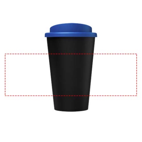 Americano® Eco 350 ml recycelter Becher - schwarz / mittelblau – Bild 6
