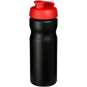 Baseline® Plus 650 ml Sportflasche mit Klappdeckel – schwarz / rot
