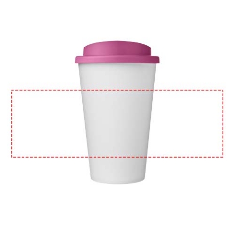 Americano® Eco 350 ml recycelter Becher - weiss / rosa – Bild 6