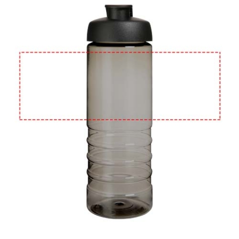 H2O Active® Eco Treble 750 ml Sportflasche mit Stülpdeckel - kohle / schwarz – Bild 6