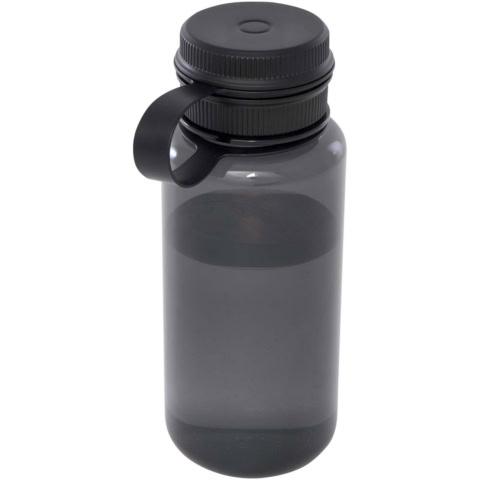 Ryder 900 ml RCS-zertifizierte RPET-Sportflasche mit Multifunktionsdeckel - schwarz - Hauptfoto