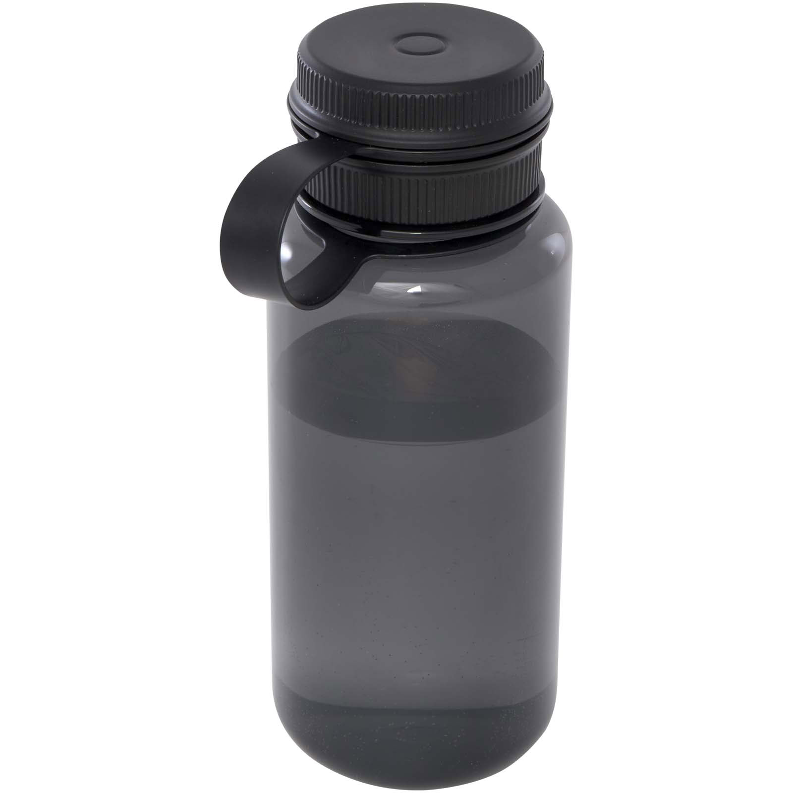 Ryder 900 ml RCS-zertifizierte RPET-Sportflasche mit Multifunktionsdeckel - schwarz - Hauptfoto
