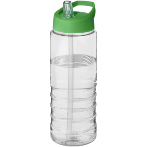 H2O Active® Treble 750 ml Sportflasche mit Ausgussdeckel – transparent / grün