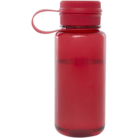 Ryder 900 ml RCS-zertifizierte RPET-Sportflasche mit Multifunktionsdeckel - rot - Rückseite