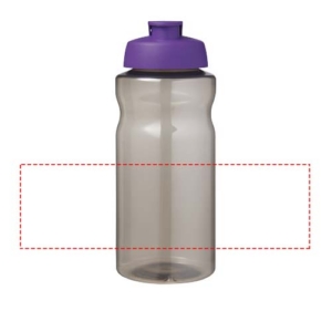 H2O Active® Eco Big Base 1L Sportflasche mit Klappdeckel - kohle / lila – Bild 6