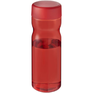 H2O Active® Eco Base 650 ml Sportflasche mit Drehdeckel – rot / rot