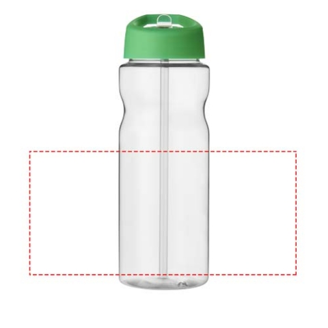 H2O Active® Base 650 ml Sportflasche mit Ausgussdeckel - transparent / grün – Bild 5