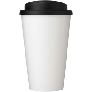 Brite-Americano® Eco 350 ml Isolierbecher mit auslaufsicherem Deckel - schwarz - Vorderseite