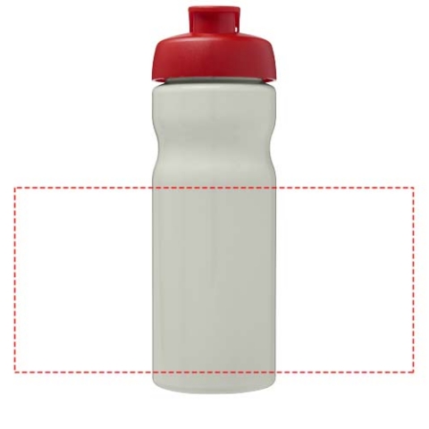 H2O Active® Eco POP Base 650 ml Sportflasche mit Klappdeckel - elfenbeinweiß / rot – Bild 7