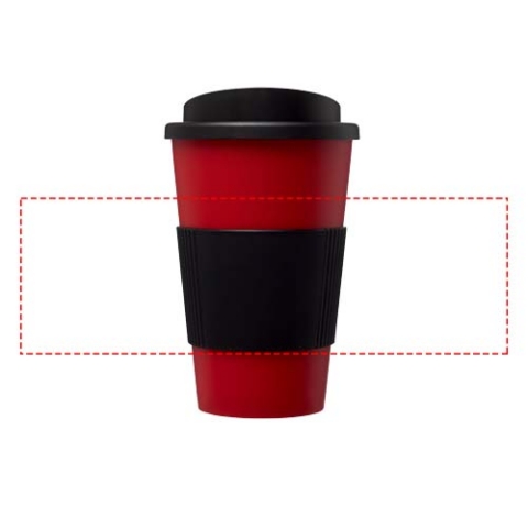 Americano® 350 ml Isolierbecher mit Schutzring - rot / schwarz – Bild 7