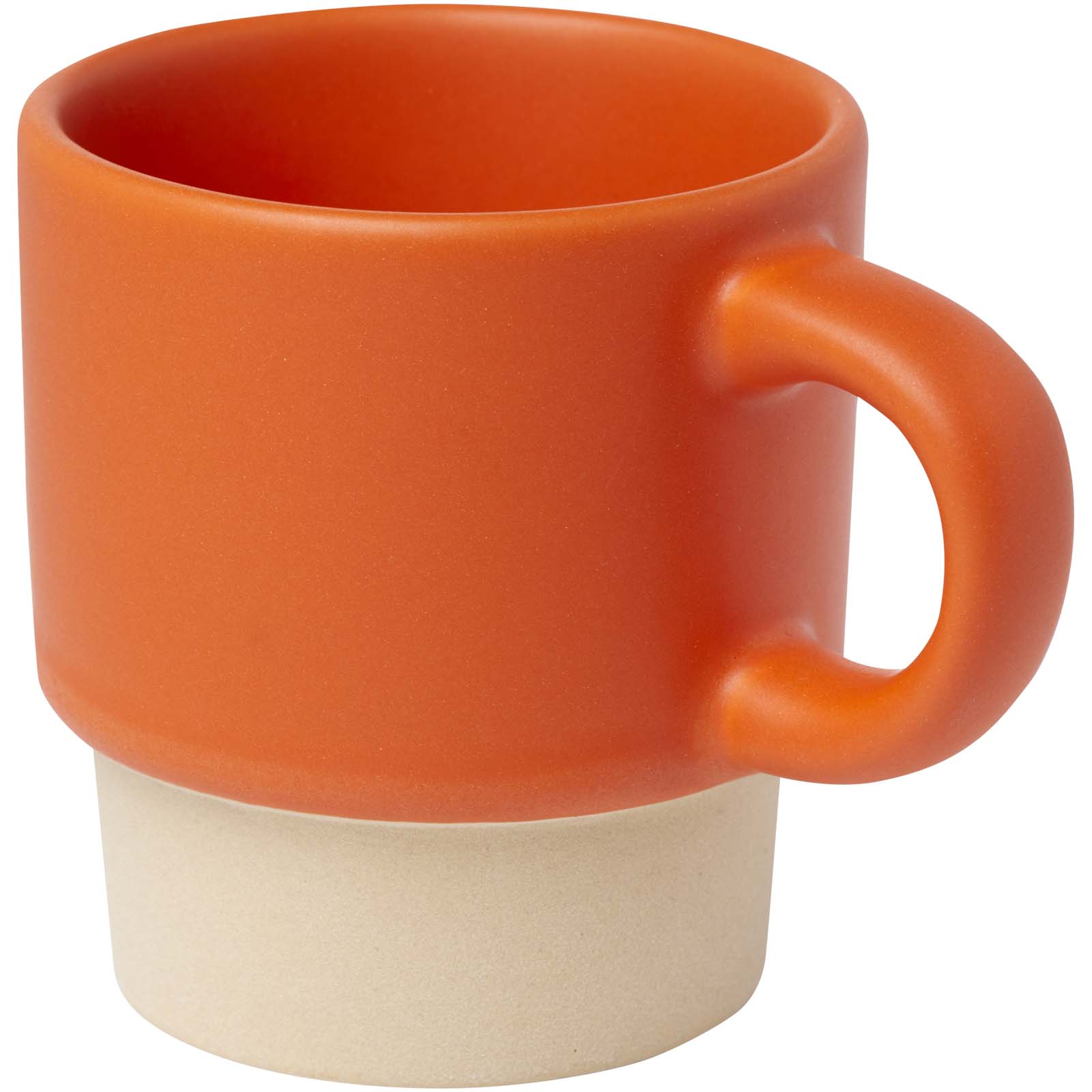 Olympia 130 ml stapelbarer Expresso Becher mit Tonboden - orange - Hauptfoto