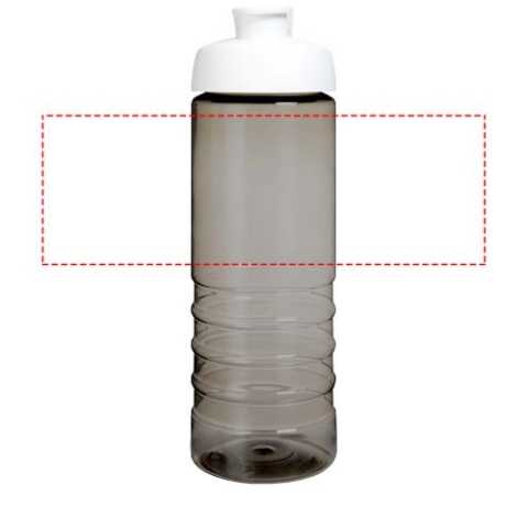 H2O Active® Eco Treble 750 ml Sportflasche mit Stülpdeckel - kohle / weiss – Bild 6