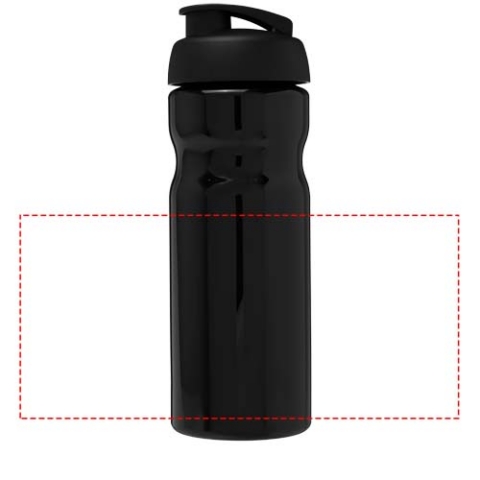 H2O Active® Base 650 ml Sportflasche mit Klappdeckel - schwarz – Bild 8