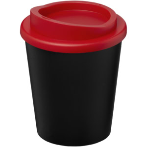 Americano® Espresso Eco 250 ml recycelter Isolierbecher – schwarz / rot