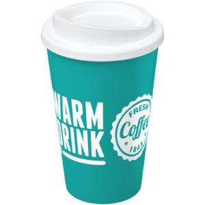 Americano® 350 ml Isolierbecher - aquablau - Logo 1