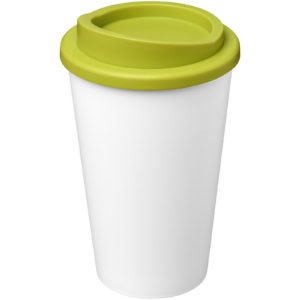 Americano® Eco 350 ml recycelter Becher – weiss / limone