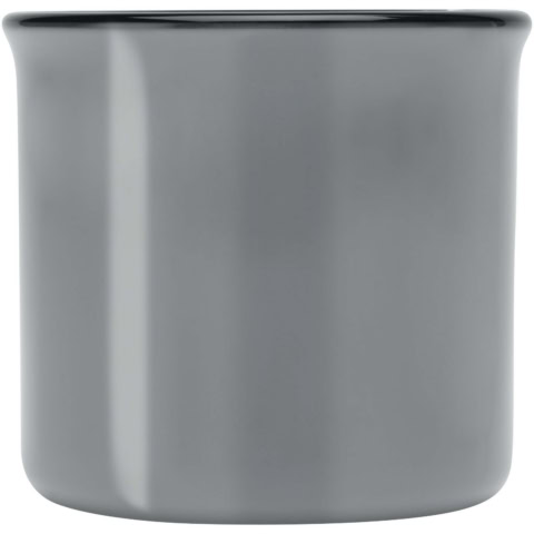 Bari Keramiktasse 240 ml mit glänzender Oberfläche - grau - Vorderseite