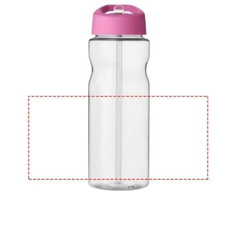 H2O Active® Base 650 ml Sportflasche mit Ausgussdeckel - transparent / rosa – Bild 5