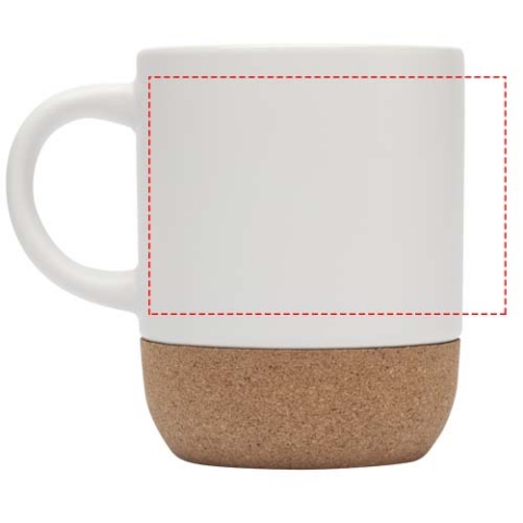 Bari 300 ml Sublimation Keramiktasse mit Korkdetails - weiss – Bild 7