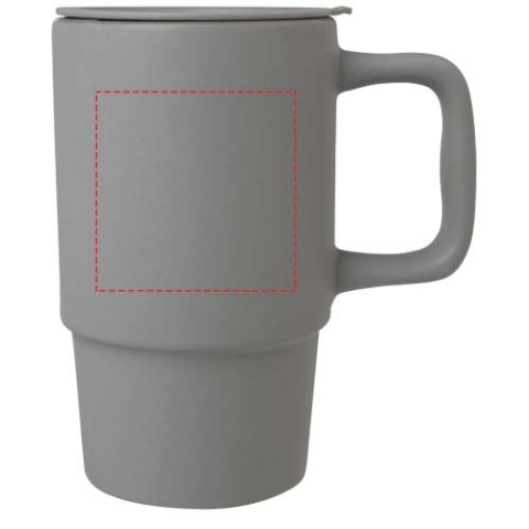Carter 450 ml Keramiktasse mit Kunststoffdeckel - grau – Bild 10