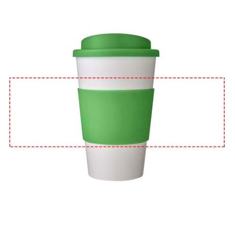 Americano® 350 ml Isolierbecher mit Schutzring - weiss / grün – Bild 7
