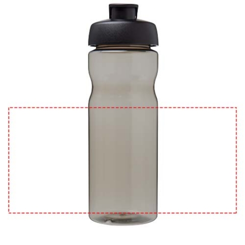 H2O Active® Eco POP Base 650 ml Sportflasche mit Klappdeckel - charcoal / schwarz – Bild 7