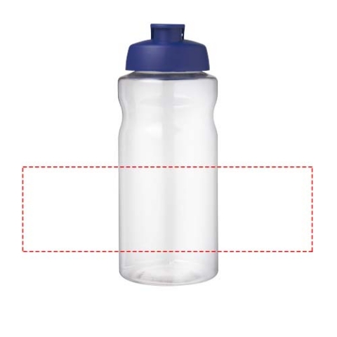 H2O Active® Big Base 1L Sportflasche mit Klappdeckel - blau – Bild 5