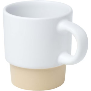 Olympia 130 ml stapelbarer Expresso Becher mit Tonboden – weiss