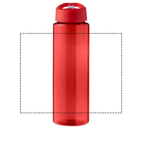 H2O Active® Eco Vibe 850 ml Sportflasche mit Ausgussdeckel - rot / rot – Bild 5