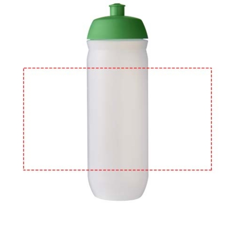 HydroFlex™ Clear 750 ml Squeezy Sportflasche - grün / klar mattiert – Bild 7