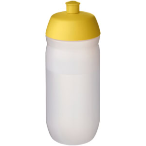 HydroFlex™ Clear 500 ml Squeezy Sportflasche – gelb / klar mattiert