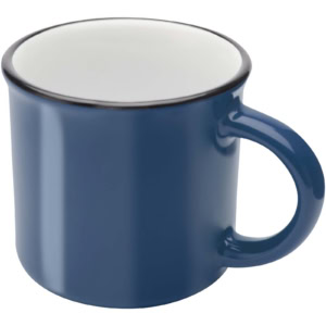 Bari Keramiktasse 240 ml mit glänzender Oberfläche – Ozeanblau