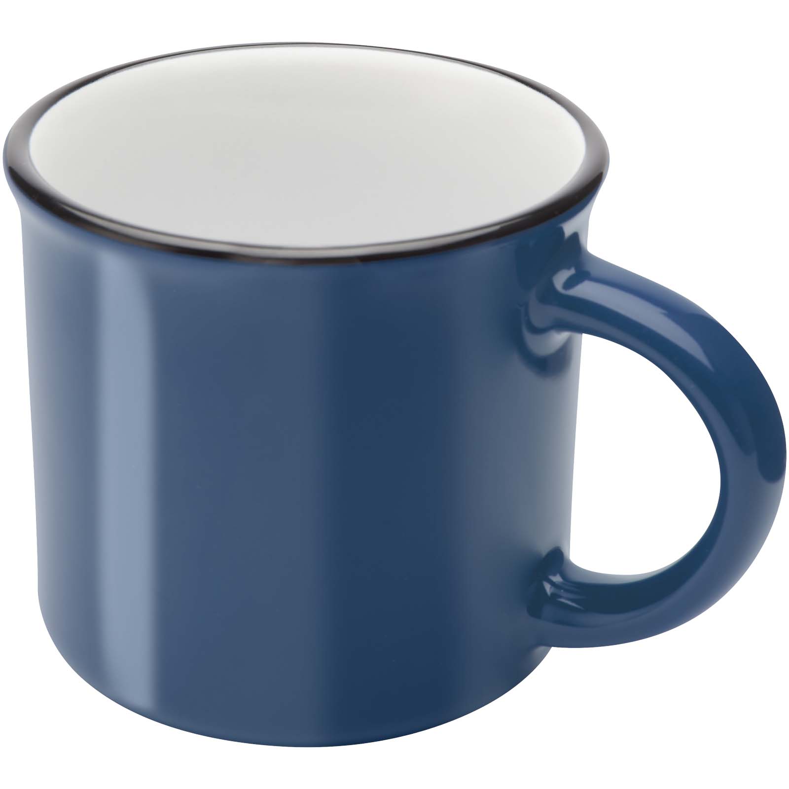 Bari Keramiktasse 240 ml mit glänzender Oberfläche - Ozeanblau - Hauptfoto