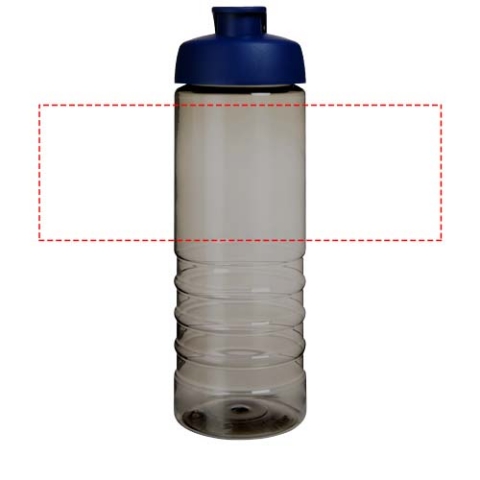 H2O Active® Eco Treble 750 ml Sportflasche mit Stülpdeckel - kohle / blau – Bild 6