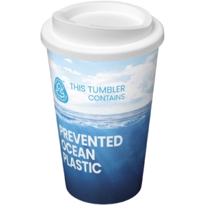 Brite-Americano® POP 350 ml Isolierbecher - weiss - Logo 1
