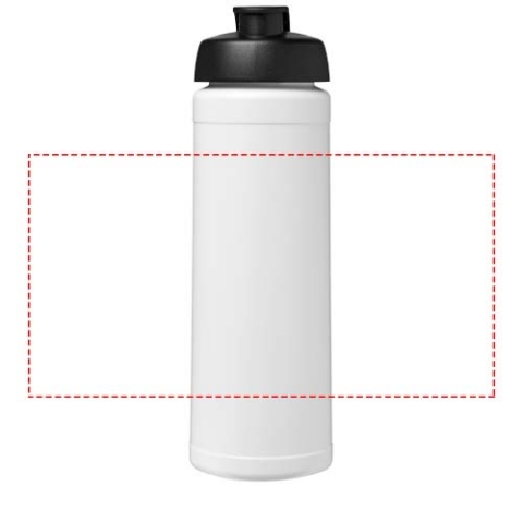 Baseline® Plus 750 ml Flasche mit Klappdeckel - weiss / schwarz – Bild 5