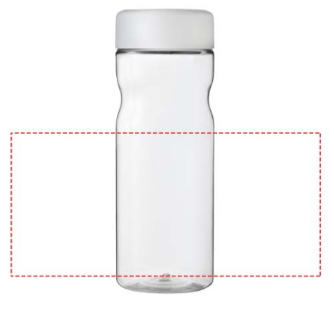 H2O Active® Eco Base 650 ml Sportflasche mit Drehdeckel - transparent / weiss – Bild 6