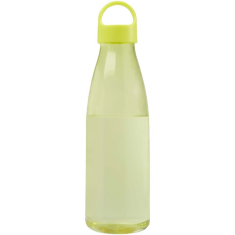 Bergen Trinkflasche aus recyceltem Kunststoff 800 ml - limone - Vorderseite