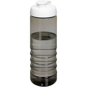 H2O Active® Eco Treble 750 ml Sportflasche mit Stülpdeckel – kohle / weiss