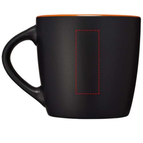 Riviera 340 ml Keramikbecher - schwarz / orange – Bild 7