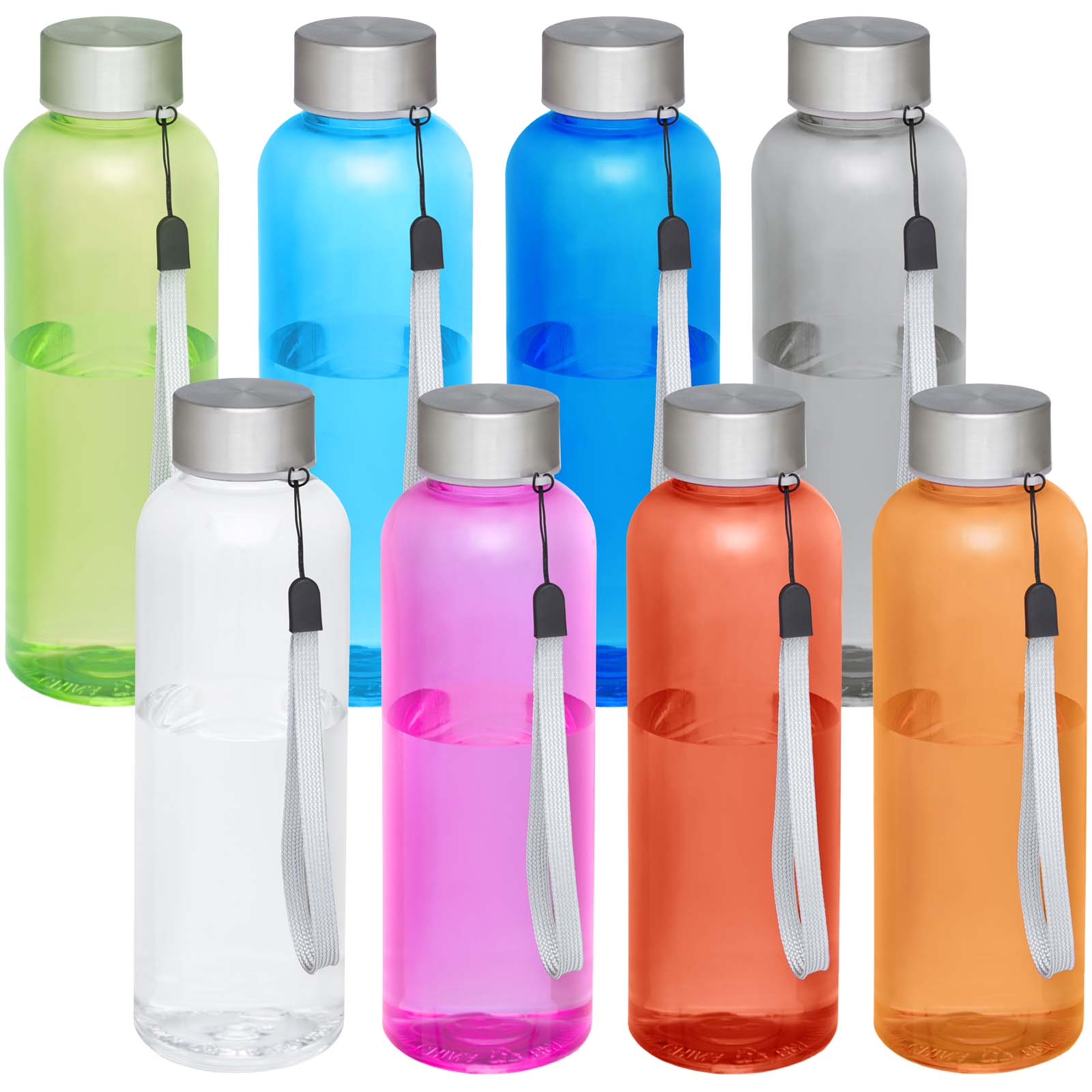 Bodhi 500 ml Sportflasche aus RPET - transparent pink - Vorderseite